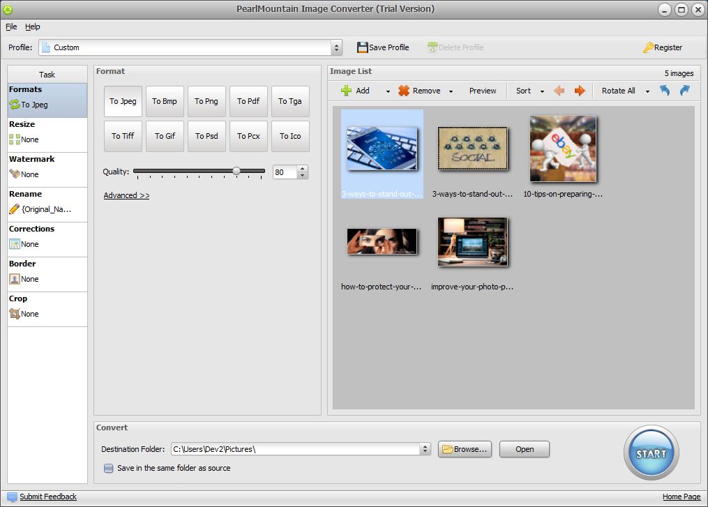Convert JPG to GIF with reaConverter — Batch Conversion Software
